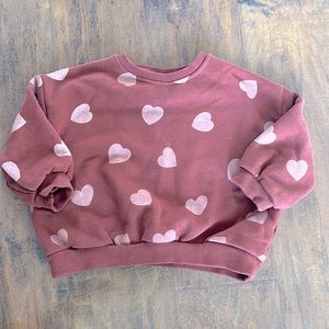COPY - Zara Heart Sweatshirt 18-24 mos